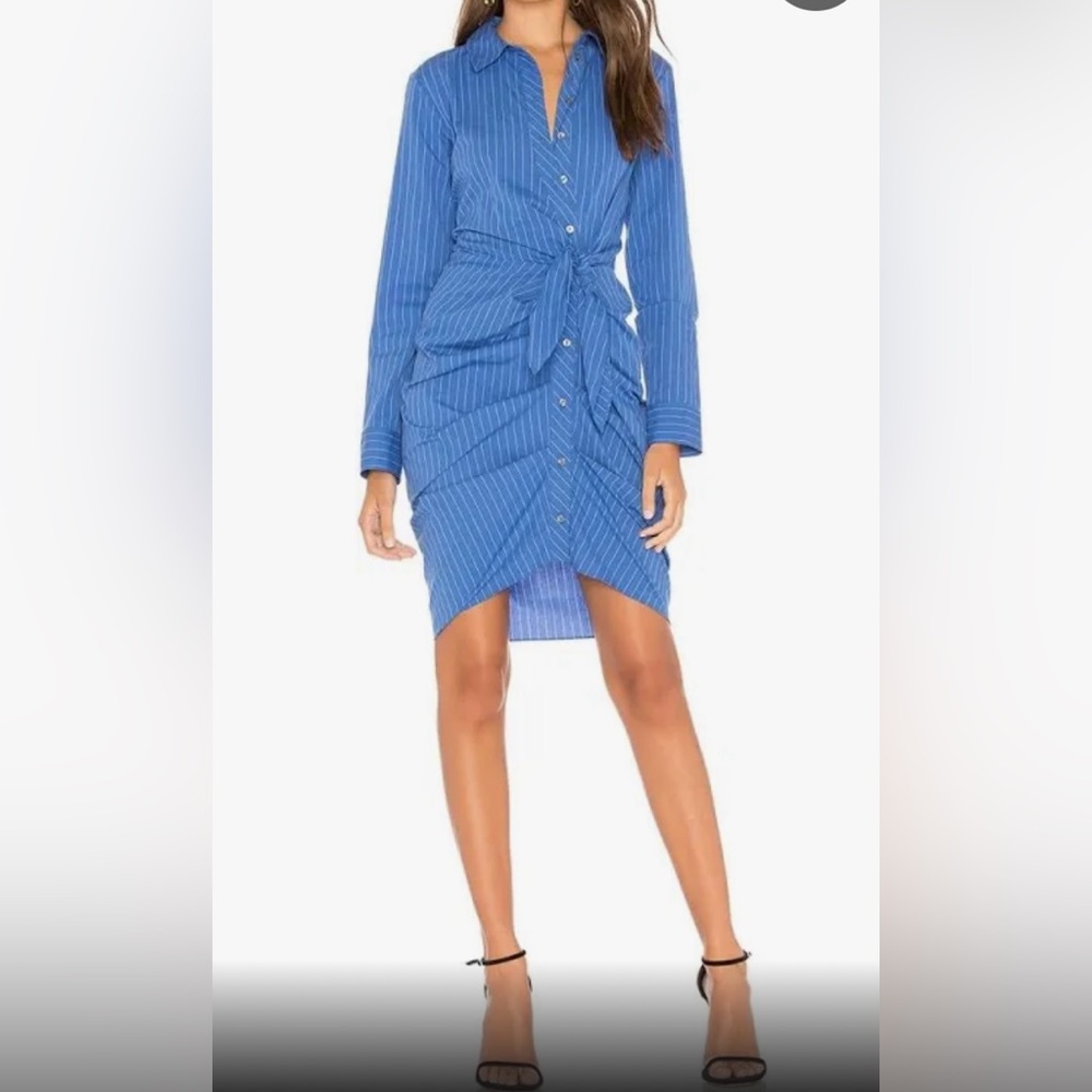 1. State Blue Striped Dress in size 10